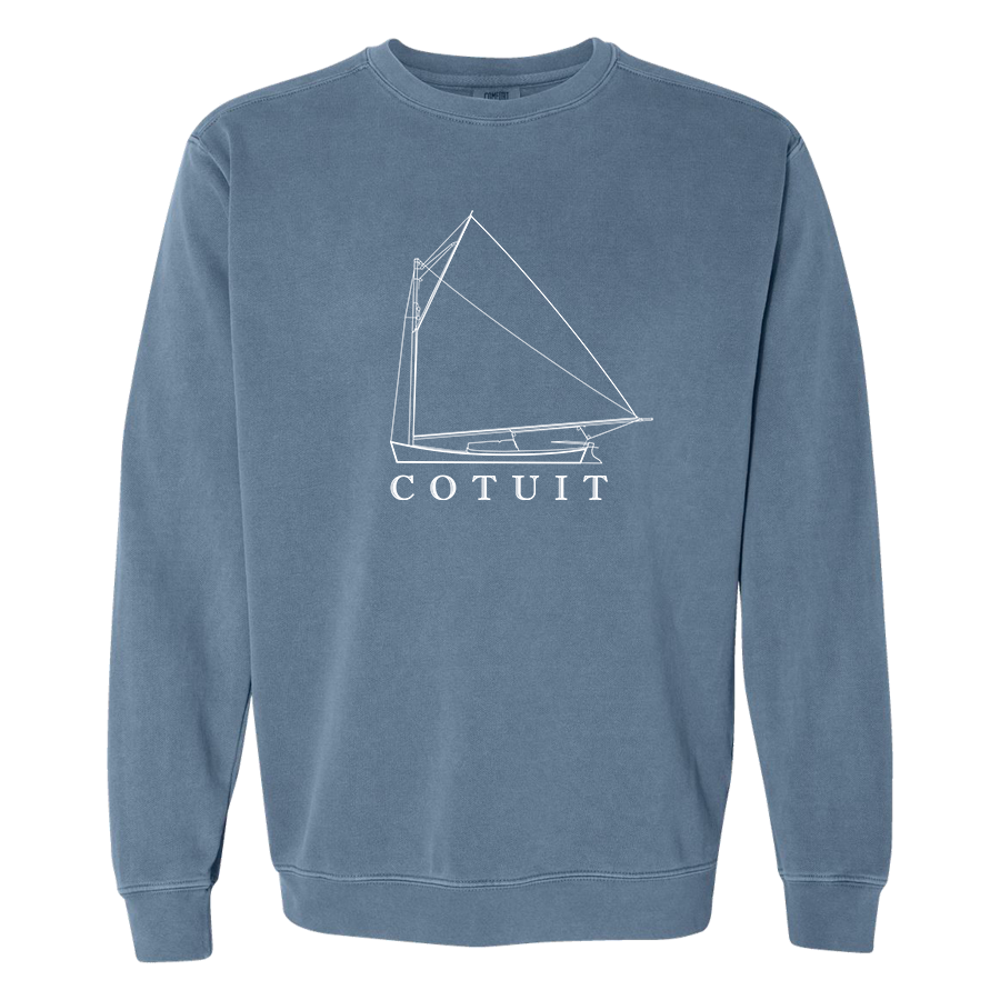 "Lived in" Sweatshirt - Washed Denim