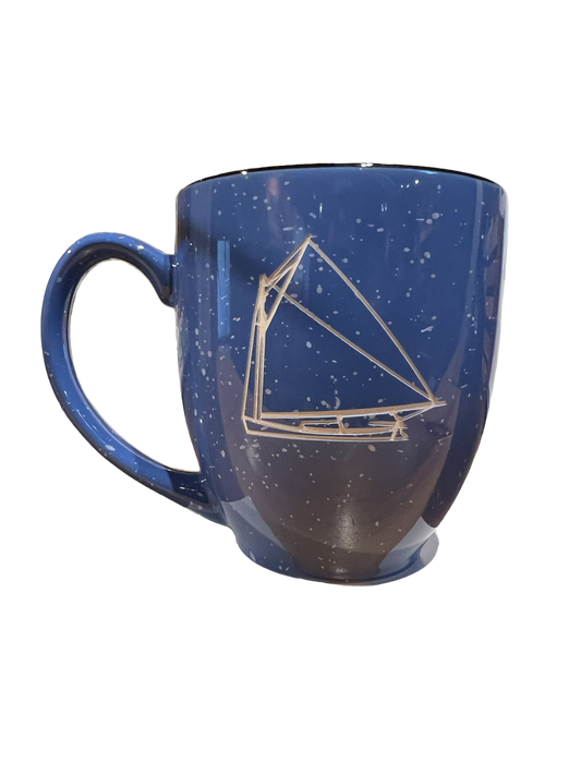 Cotuit Mug-Speckled Lt Blue