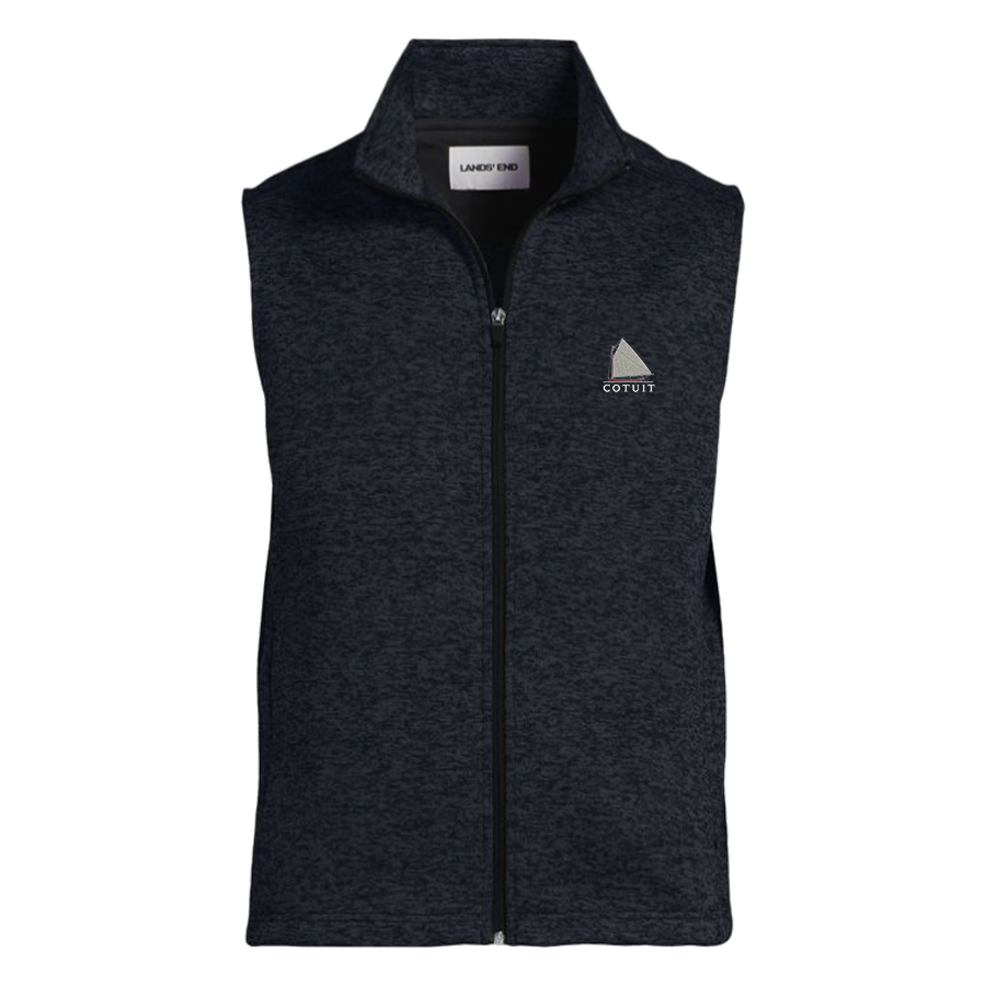 Unisex Sweater Fleece Zip Front Vest