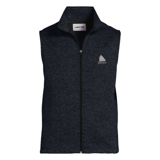 Unisex Sweater Fleece Zip Front Vest